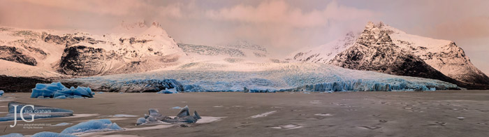 Iceland Glacier Panorama by jack graham
