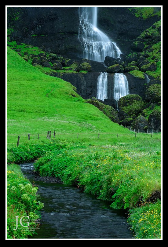 Iceland waterfall