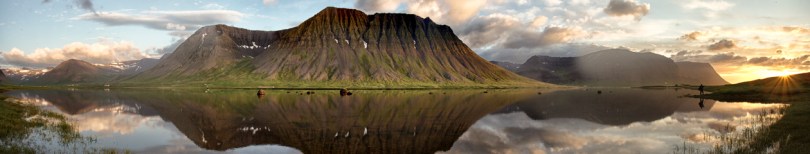 iceland lake reflection