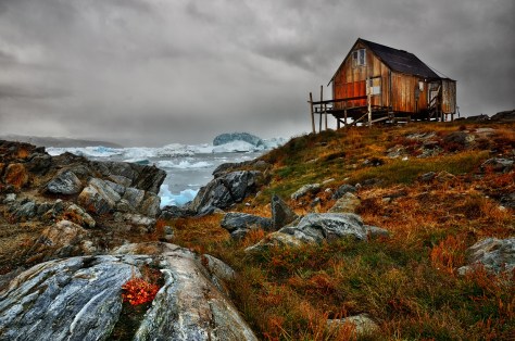 greenland fishing shack